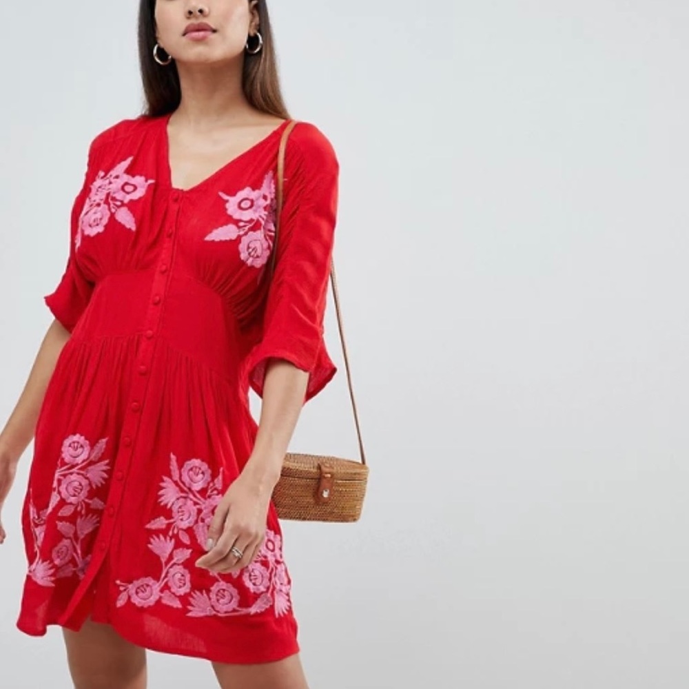 ASOS embroidered sundress